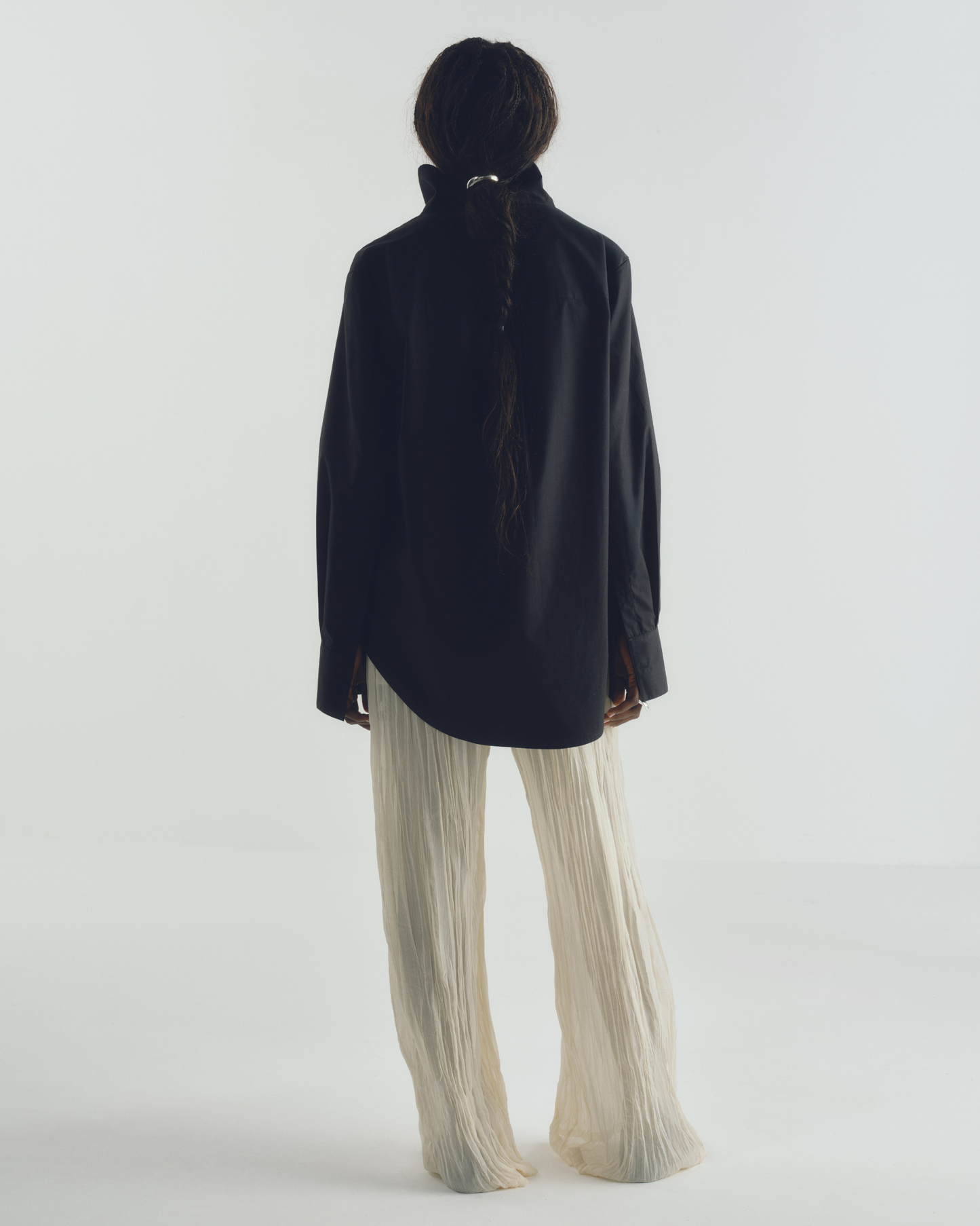 Calça Wrinkled Creme