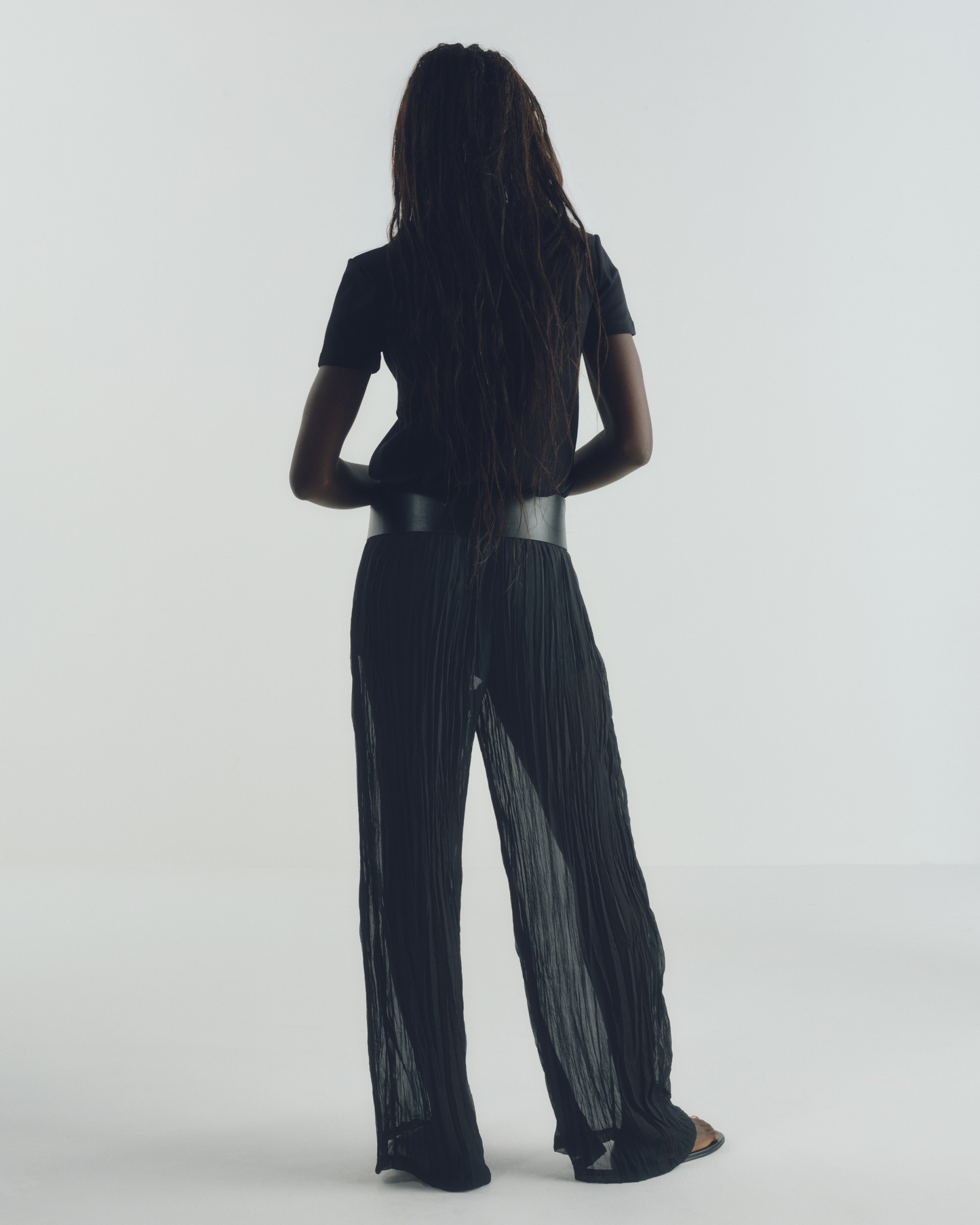 Calça Wrinkled Preta