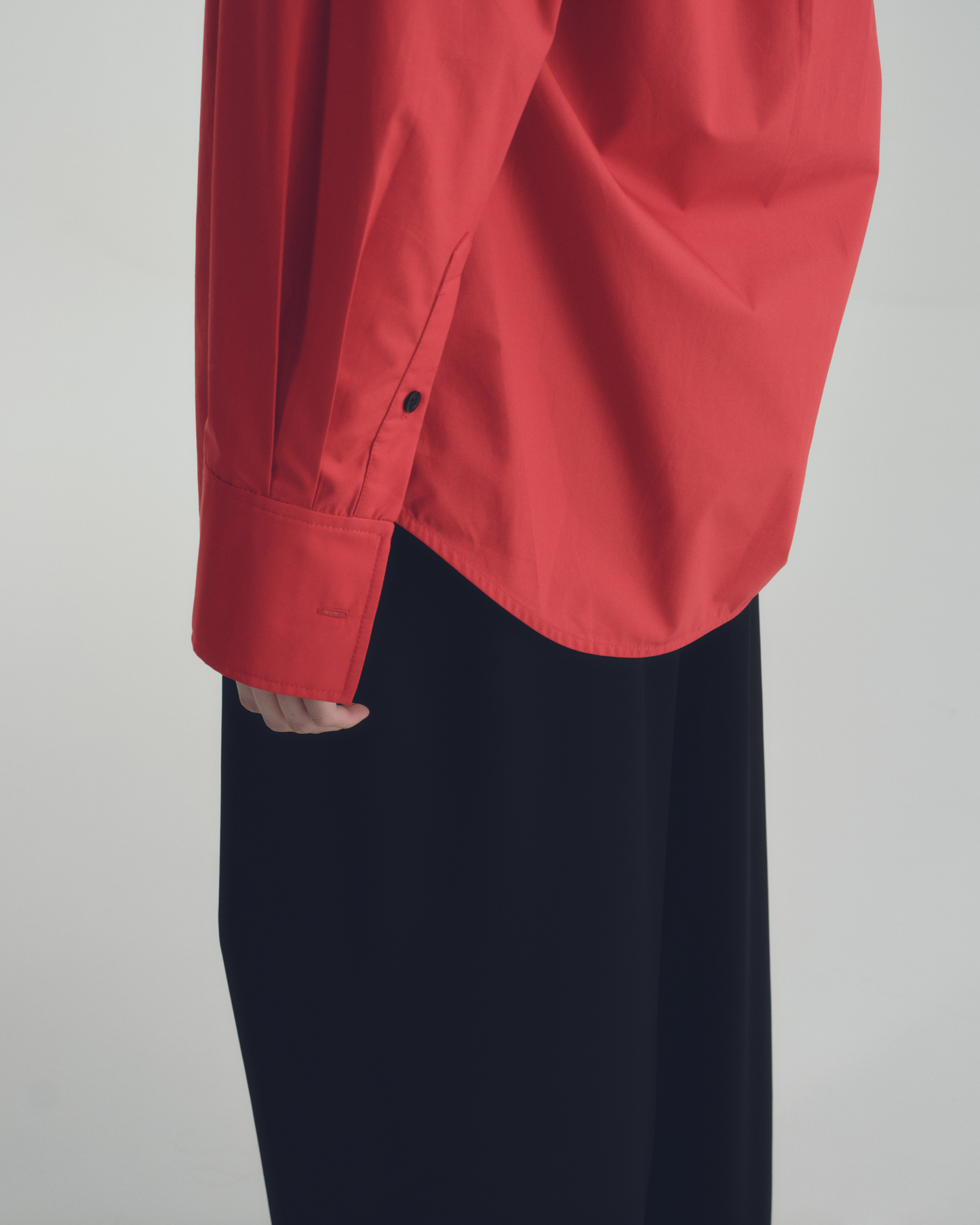 Camisa Oversized Gola Alta Vermelha