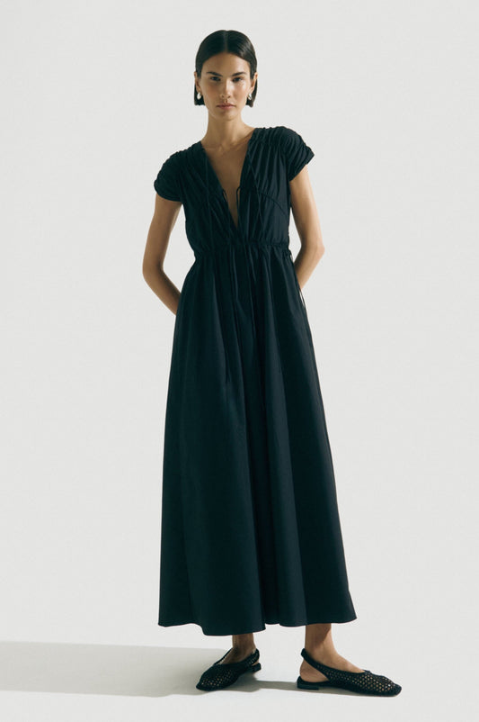 Vestido Laços Ajustáveis Preto