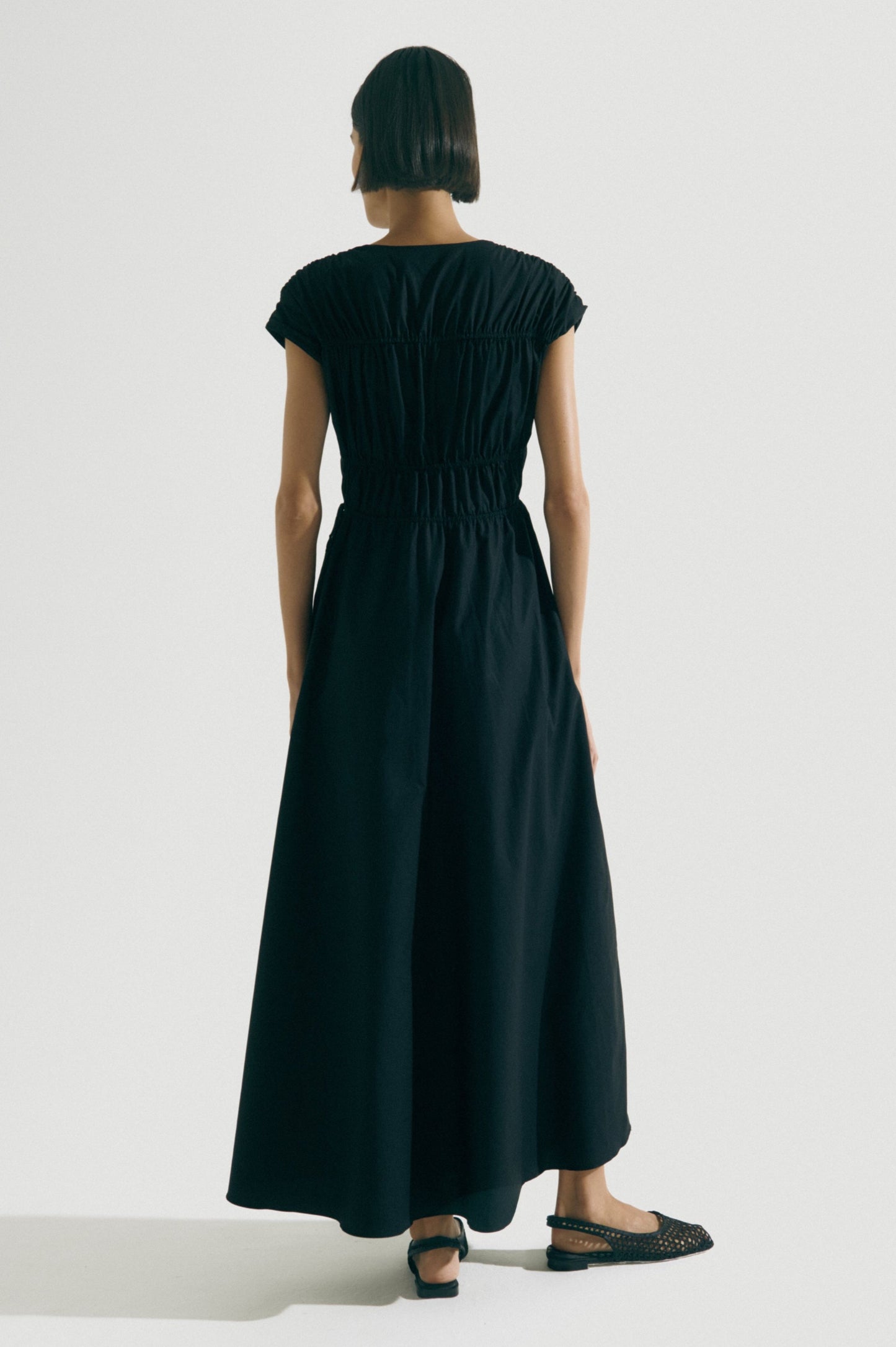 Vestido Laços Ajustáveis Preto