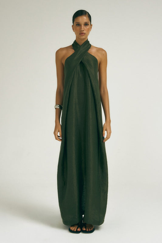Vestido Frente Única Verde